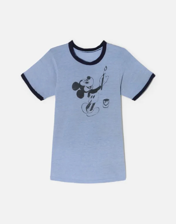 Vintage 80s Mickey Artist Tee - #1702