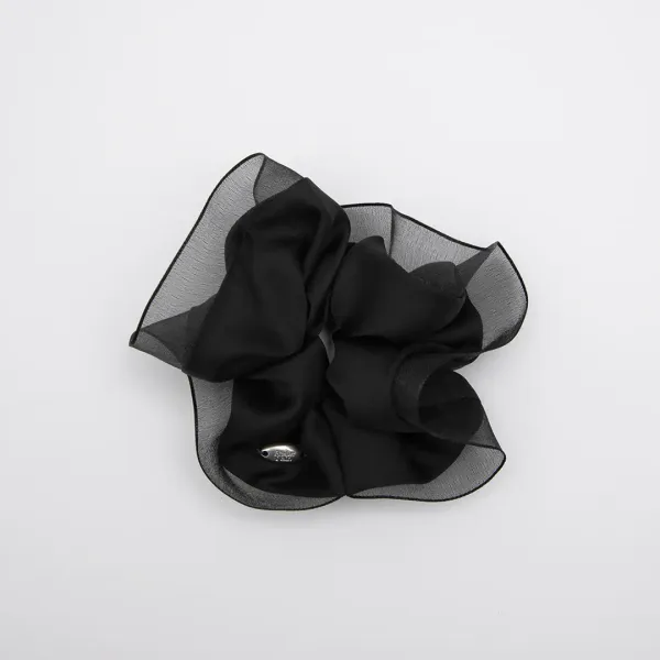 (HC-0050)SATIN LAYER HAIR SCRUNCHIE