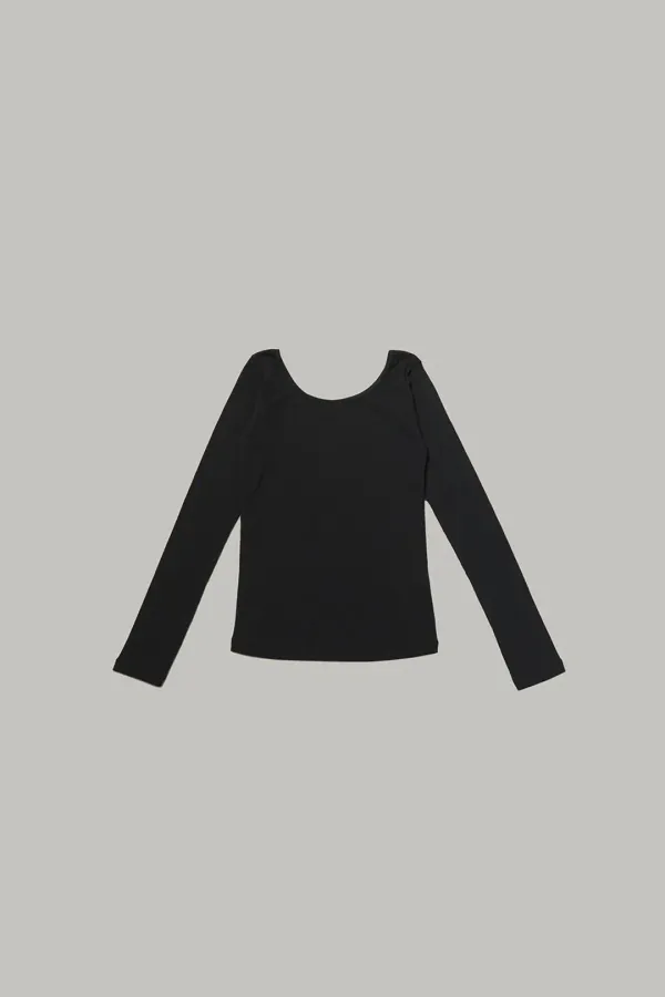 16th/Boat neck t-shirt (Black) /4월 22일부터 순차배송예정