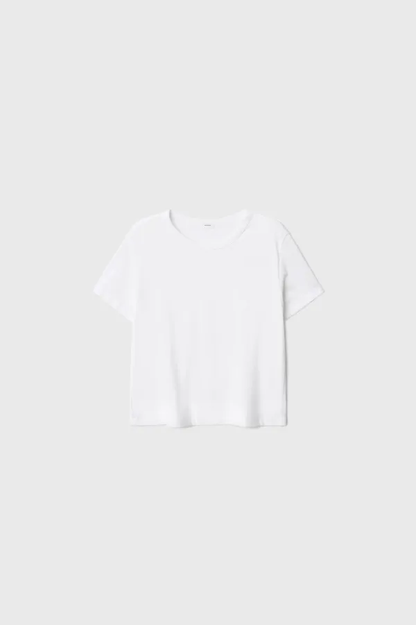 Brushed Cotton Short Sleeve (White / Light Beige / Melange Gray / Brown / Dark Gray)