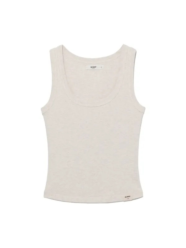 G CLASSIC SCOOP NECK SLEEVELESS (OATMEAL)