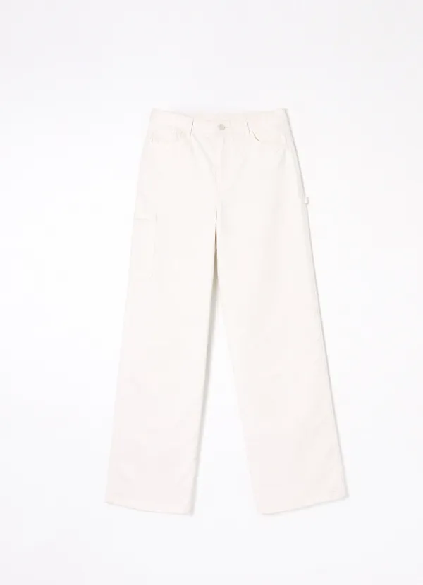 4TH Sage Carpenter Pants(White)