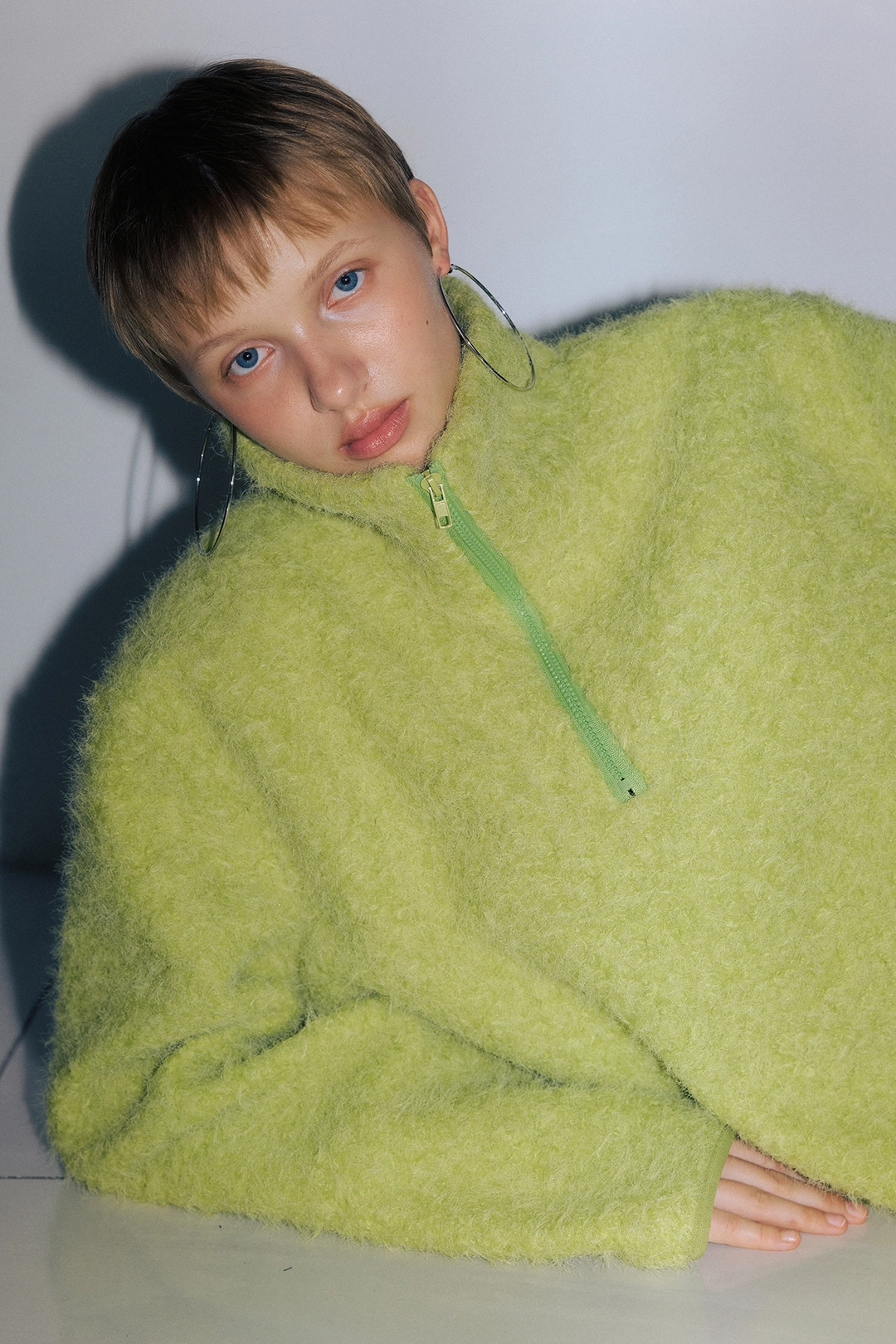 포지프레클즈 Loft Wool Anorak_Lime 상품 이미지 2