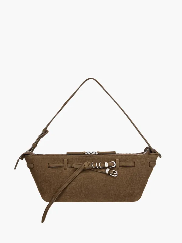 GRANDMA USED SLING BAG_chestnut nubuck