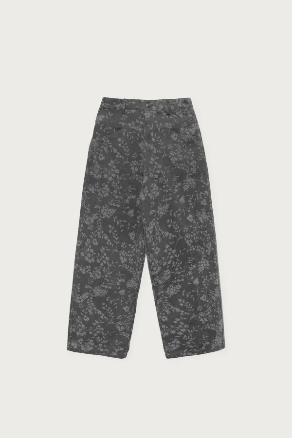 JEANS FLORAL BLACK