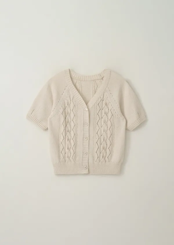 SUMMER SKASHI CARDIGAN (sand ivory)