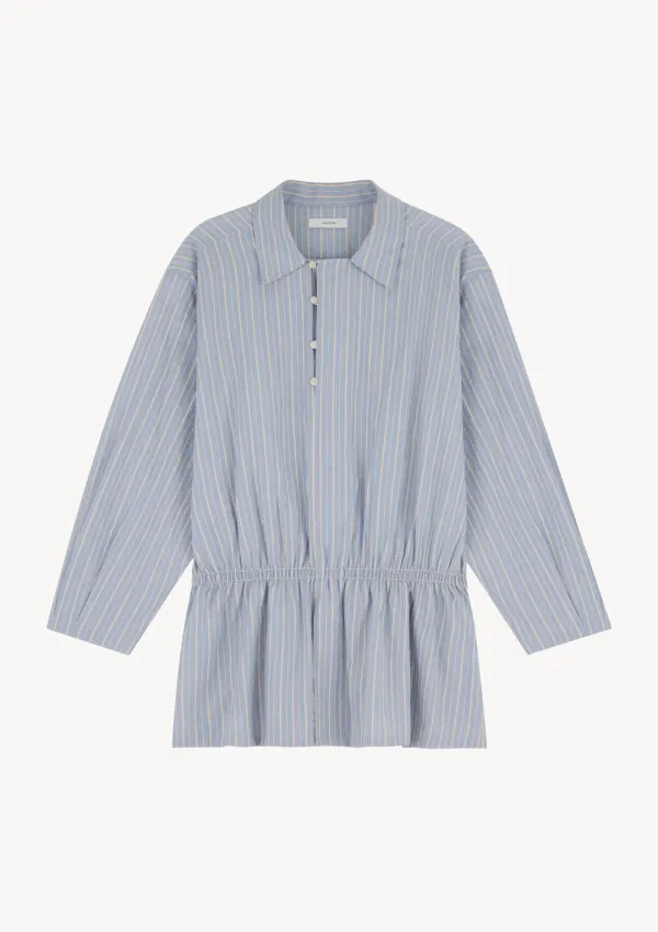 Marlow String Blouse in Sky Blue