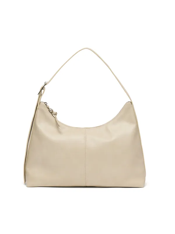 [한수아 착용]Jane Buckle Boulder Bag [BEIGE]
