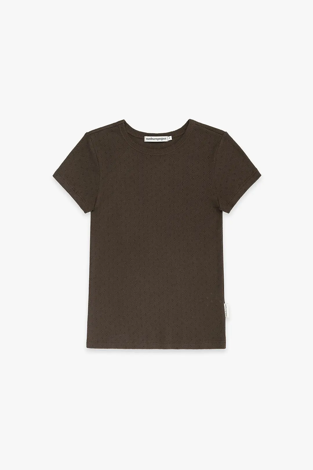 썬번프로젝트 SUNBURN BASIC T-SHIRT, BROWN PUNCHING 상품 이미지 1