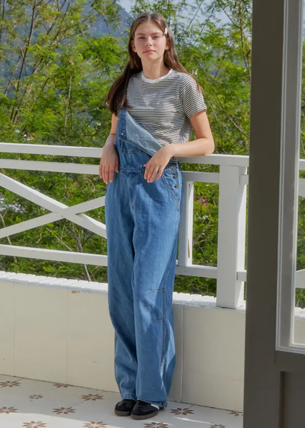 ANC WIDE DENIM OVERALL