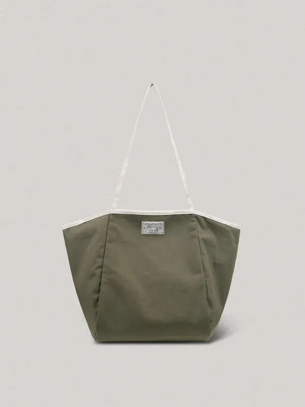Riz Eco Bag Khaki - Canvas리즈 에코백