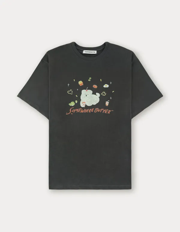 Ketchup Butteree Over-Fit Top - Charcoal