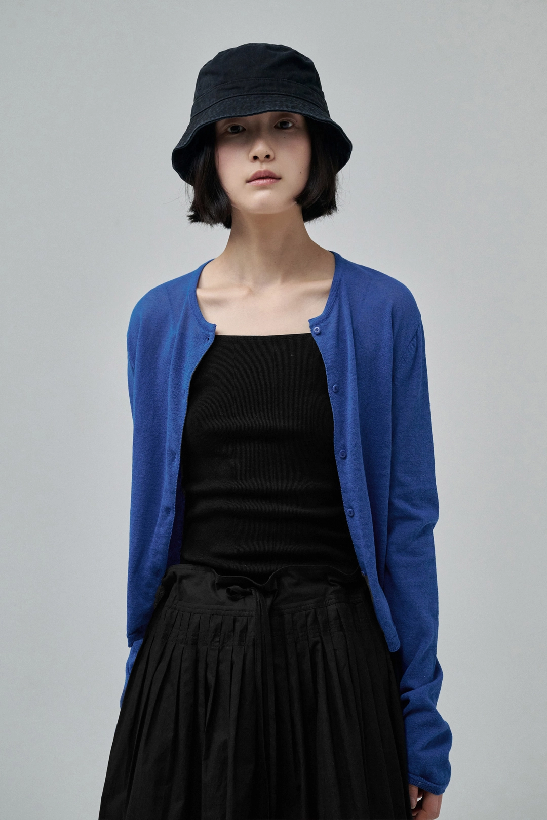 세이지먼트 HERAE HEMP ROUND-NECK CARDIGAN_BLUE 상품 이미지 2