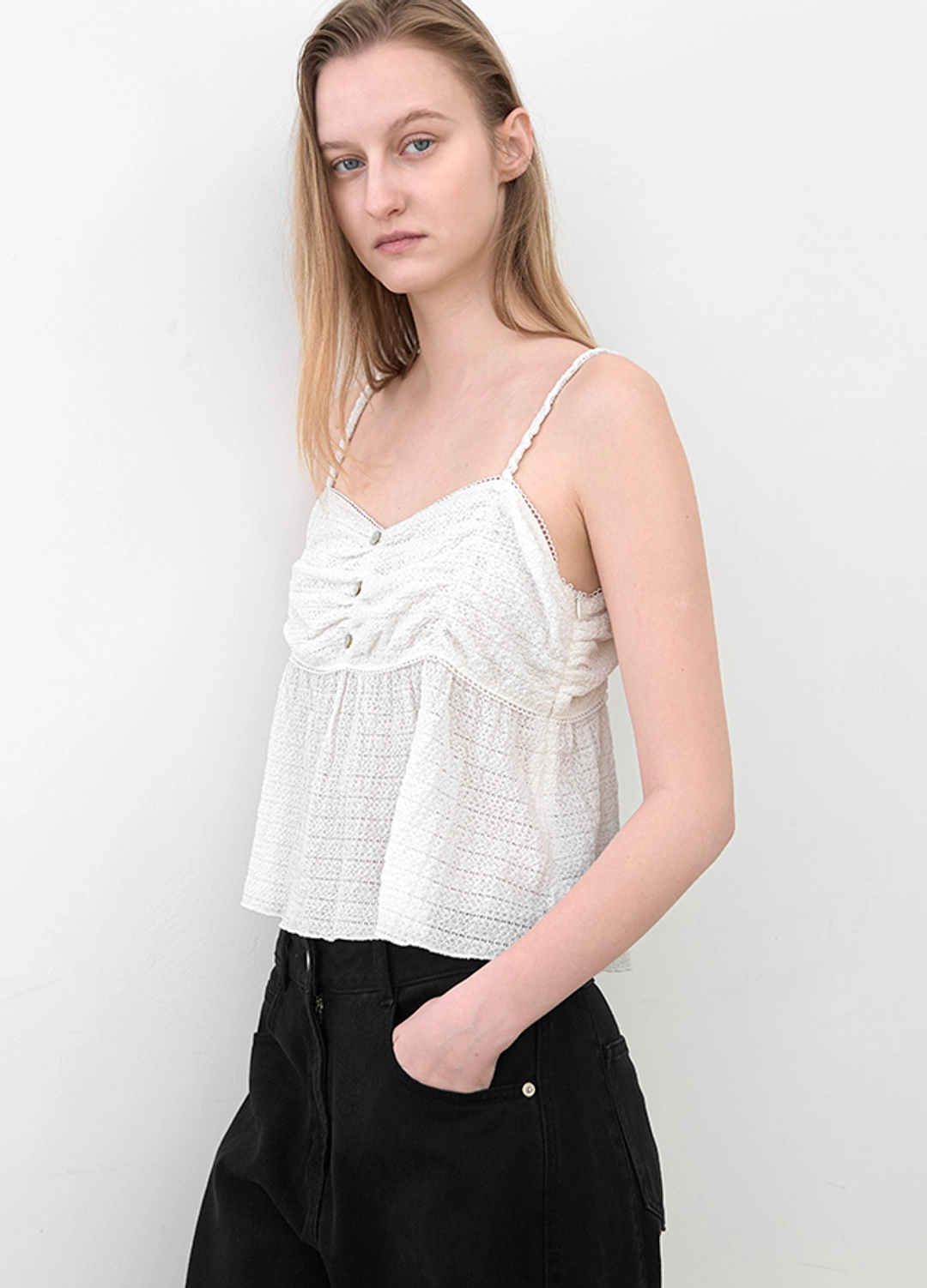 아뜰리에 나인 (BL-4423)VOLUME SHIRRING BUSTIER TOP 상품 이미지 2