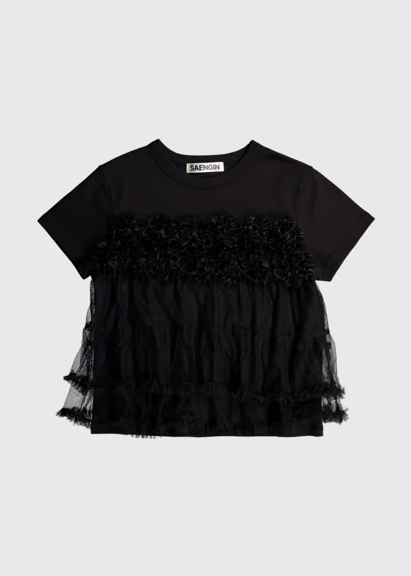 [06/08출고]ROSE SYMPHONY SHORT SLEEVE - BLACK