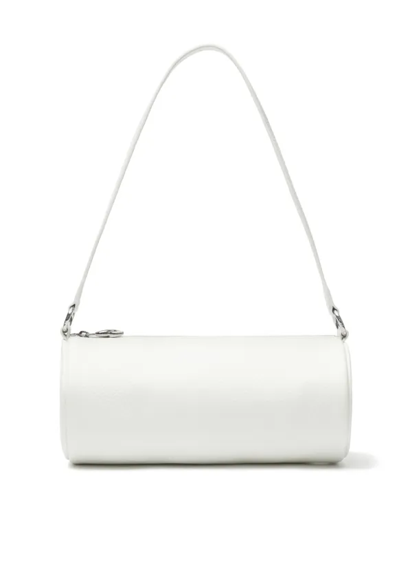 [A] Leather Shoulder Bag_White