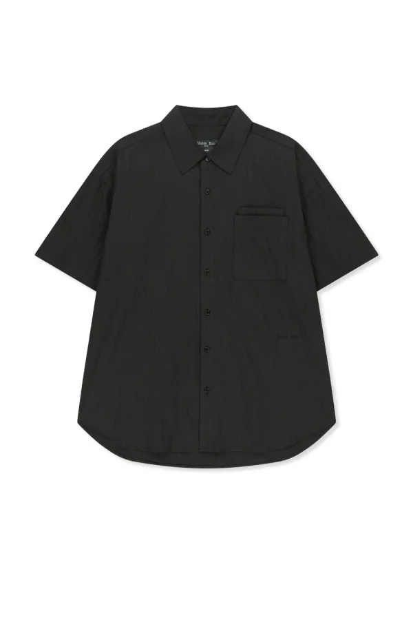 SMALL LOGO OVER FIT SHIRT FOR MEN IN CHARCOAL
