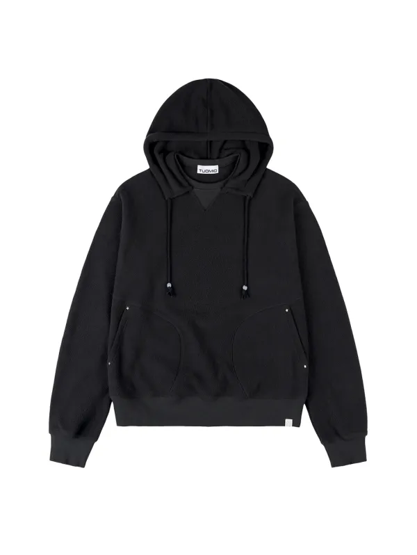 OVERSIZED FLEECE HOODIE [CHARCOAL]
