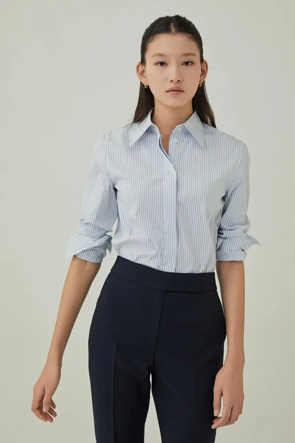 NO.16 TOP - BLUE STRIPE