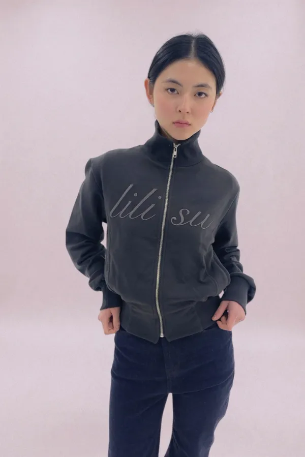Sue zipup Jacket / Charcoal