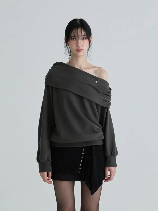 Drape symbol sweatshirts (Charcoal)