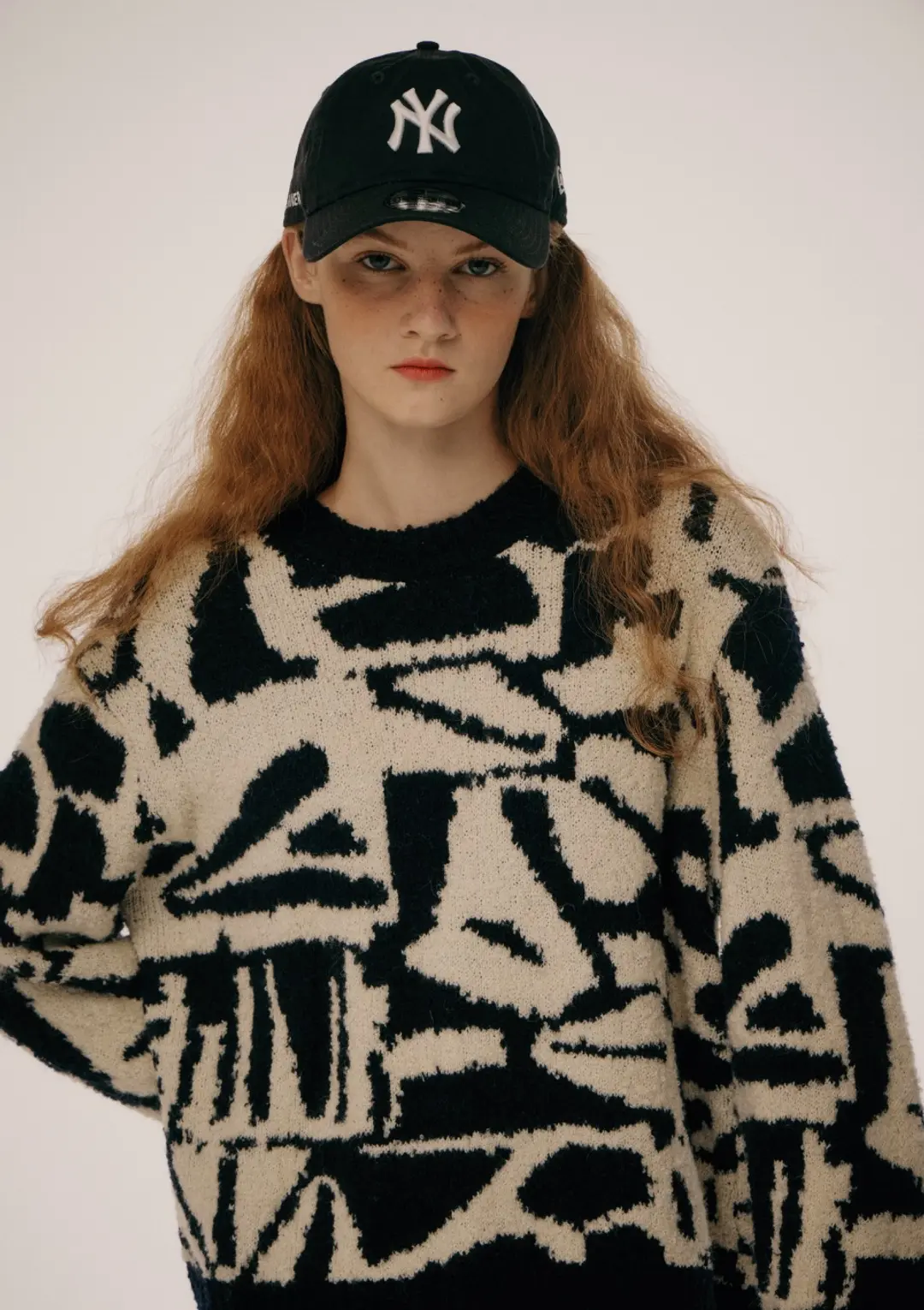 오픈도어 Like Pattern Knit Navy 상품 이미지 3