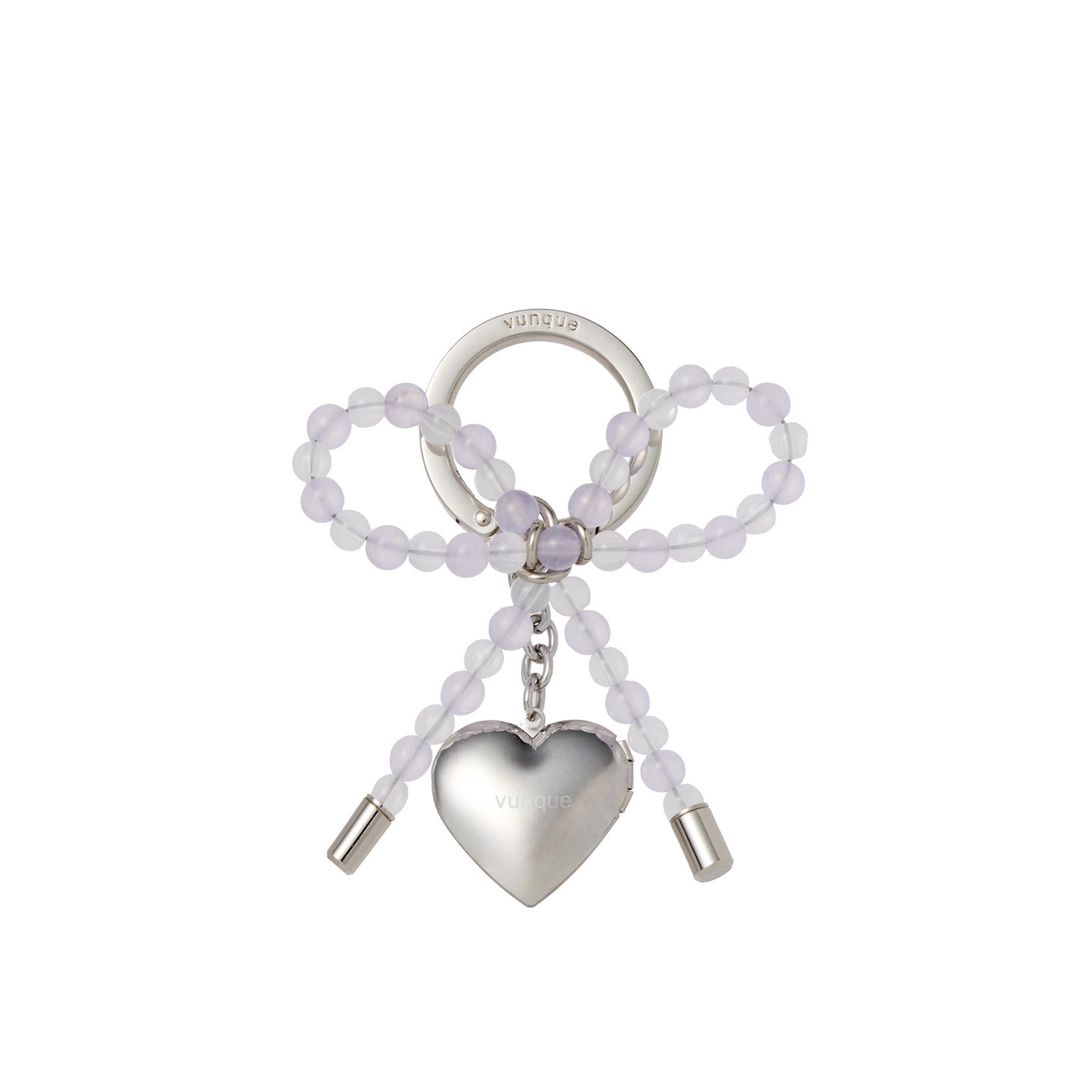 분크 Heart Ribbon Charm (하트 리본 참) Purple 상품 이미지 1