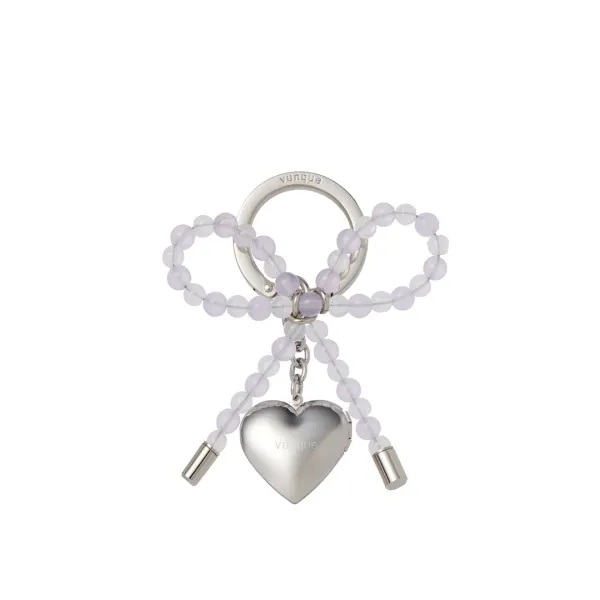 Heart Ribbon Charm (하트 리본 참) Purple