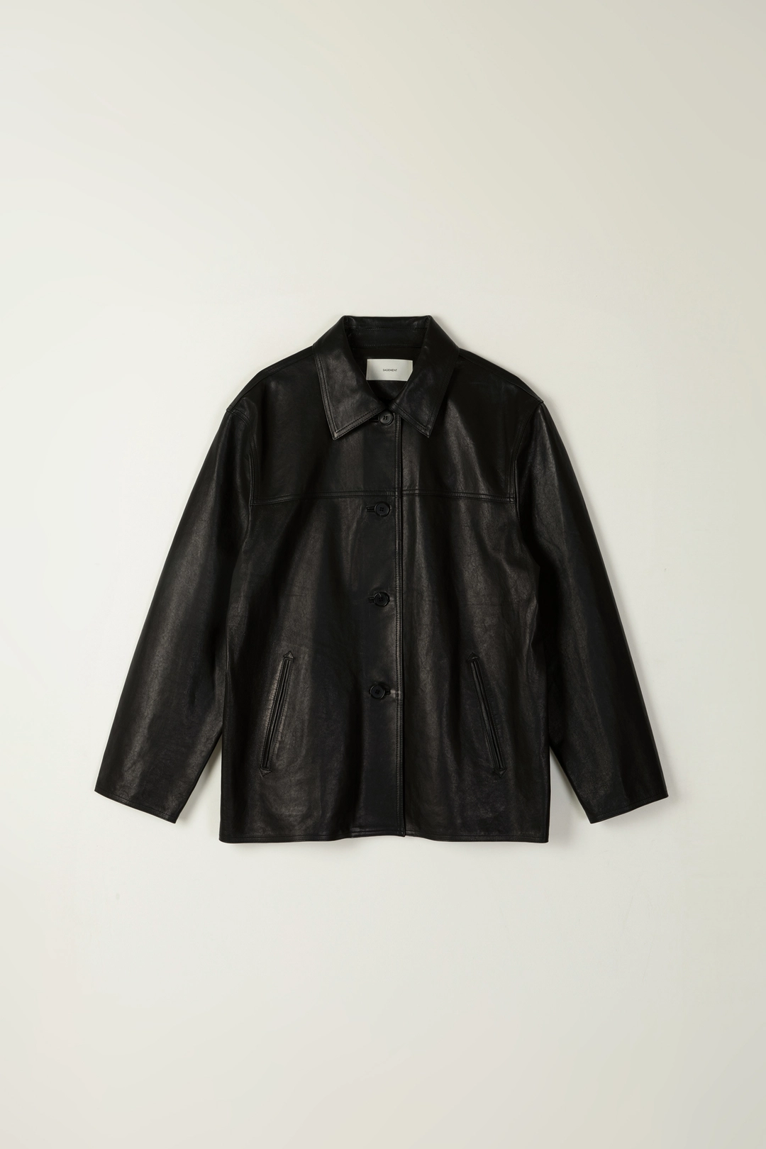 세이지먼트 LISBON LAM LEATHER JACKET_BLACK 상품 이미지 3