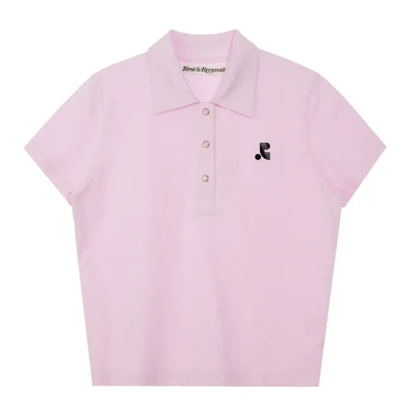 LIGHT POLO TOP - PINK