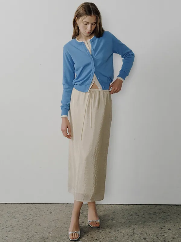 TWINKLE SHEER BANDING SKIRTS_2COLOR