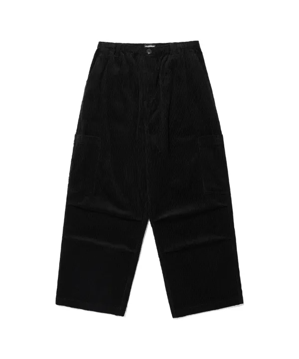 corduroy parachute pants[black]