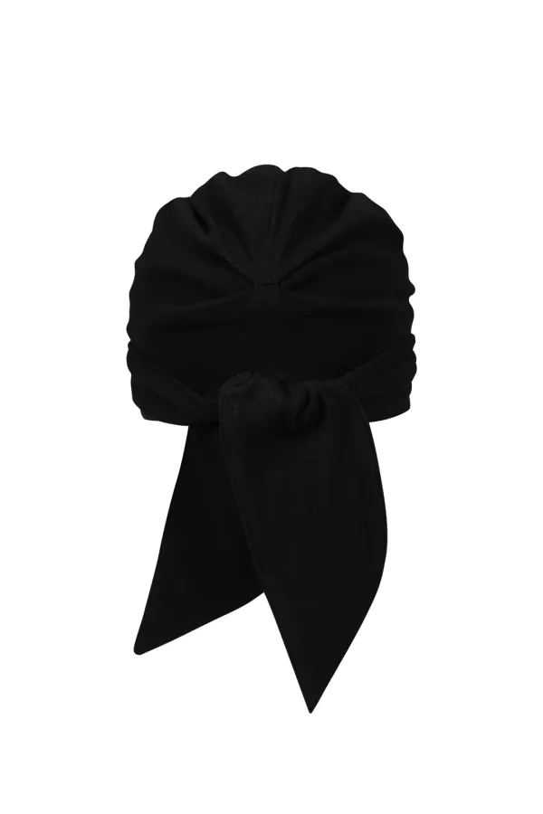 [×미세키서울] stud shirring band beanie (black)