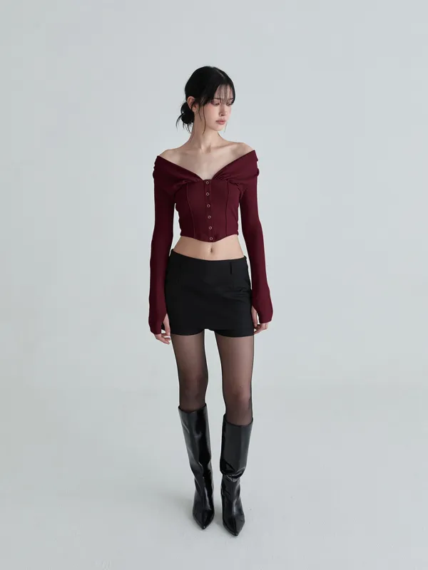 Rhea cardigan (Wine)