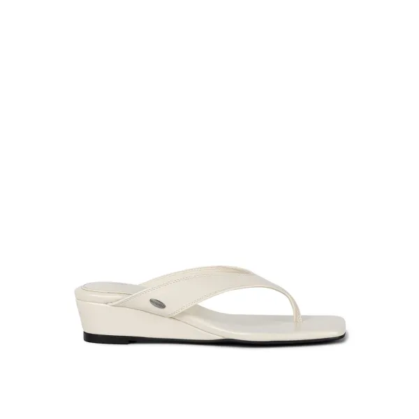 CLEAN WEDGE FLIP-FLOPS / IVORY
