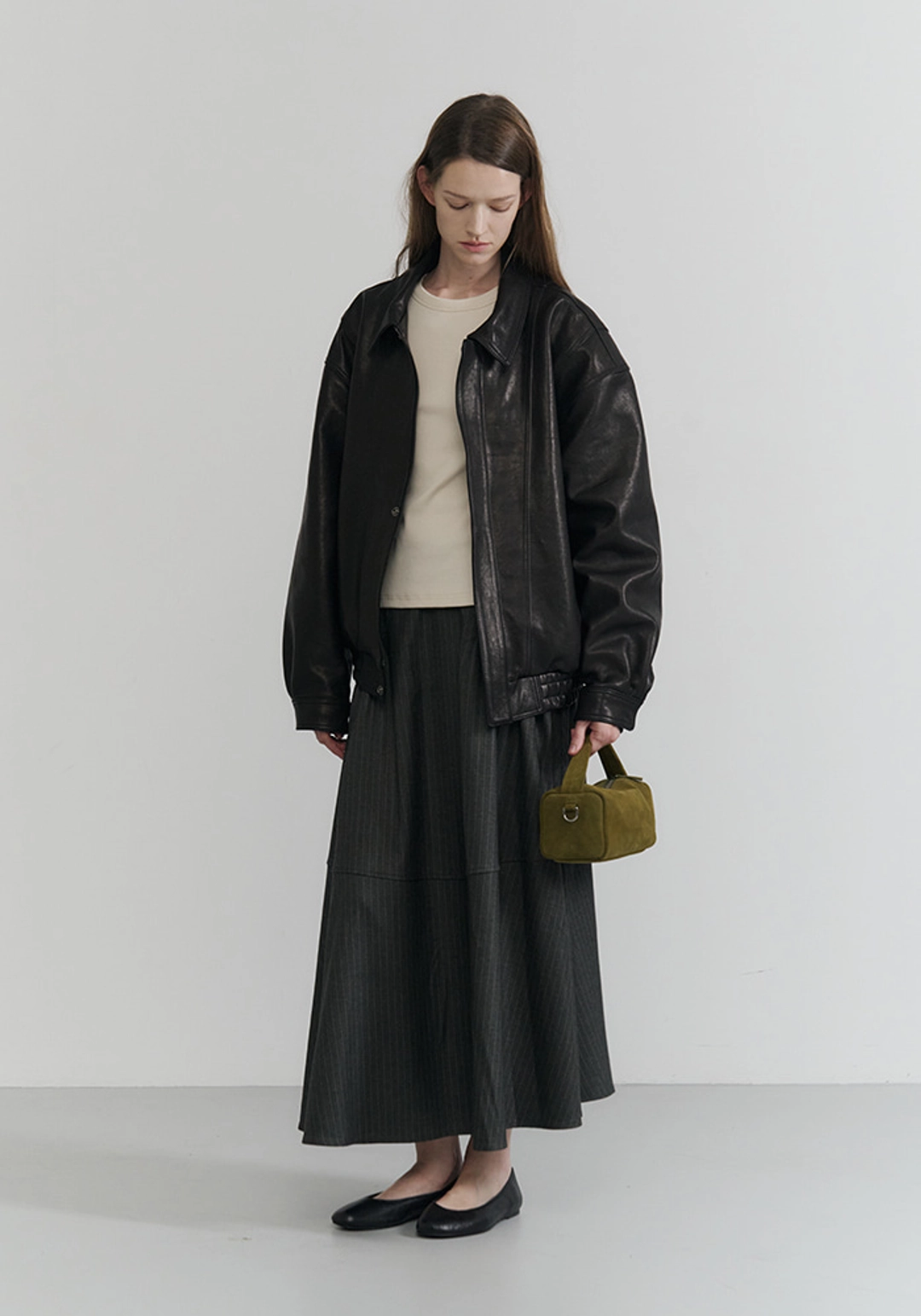 이브세이지 Suede eve bag (Olive) 상품 이미지 2