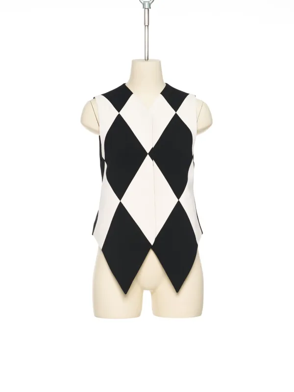 FW25 DIAMOND PATTERNED VEST