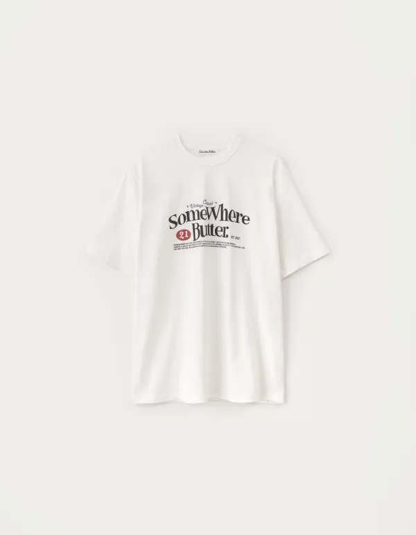 6.10 출고 21 Wave Logo Over-Fit Top - Ivory