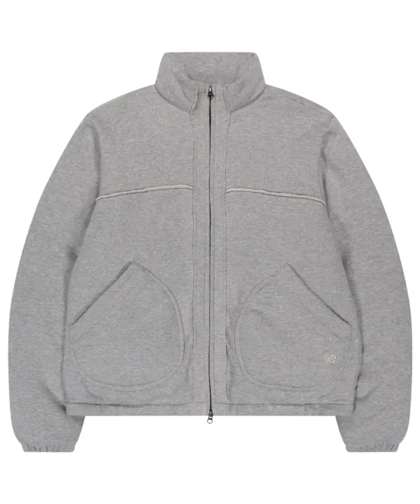 COZY SWEAT DOWN JACKET MELANGE GREY