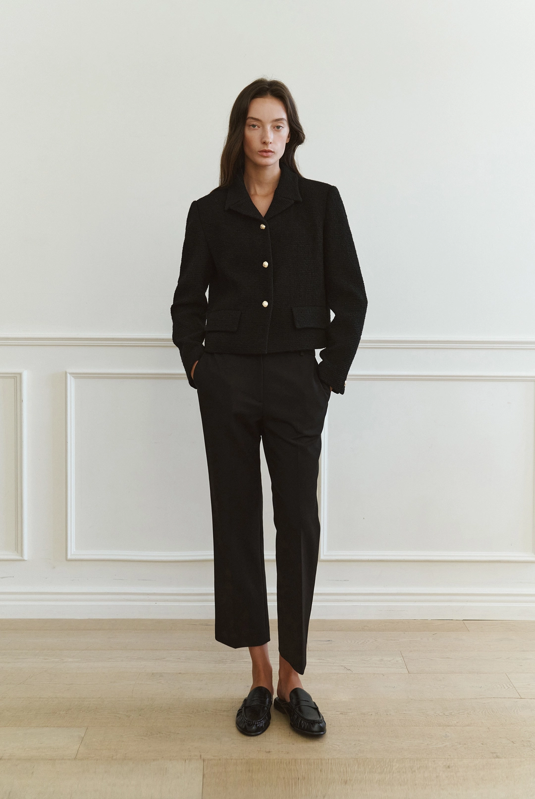 노미나떼 Margot Tweed Jacket (Black) 상품 이미지 1