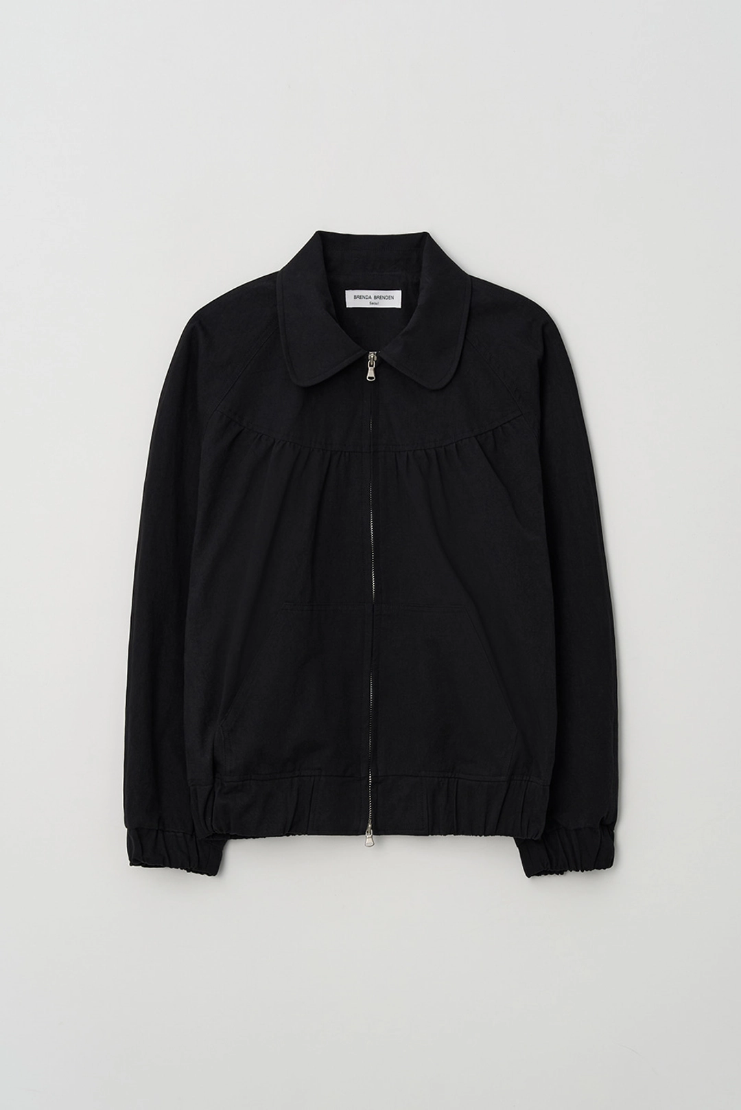 브렌다 브렌든 baker shirring blouson - black 상품 이미지 2