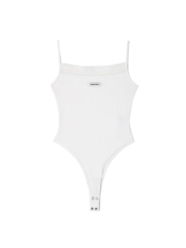 LACE SLEEVELESS BODYSUIT_WHITE
