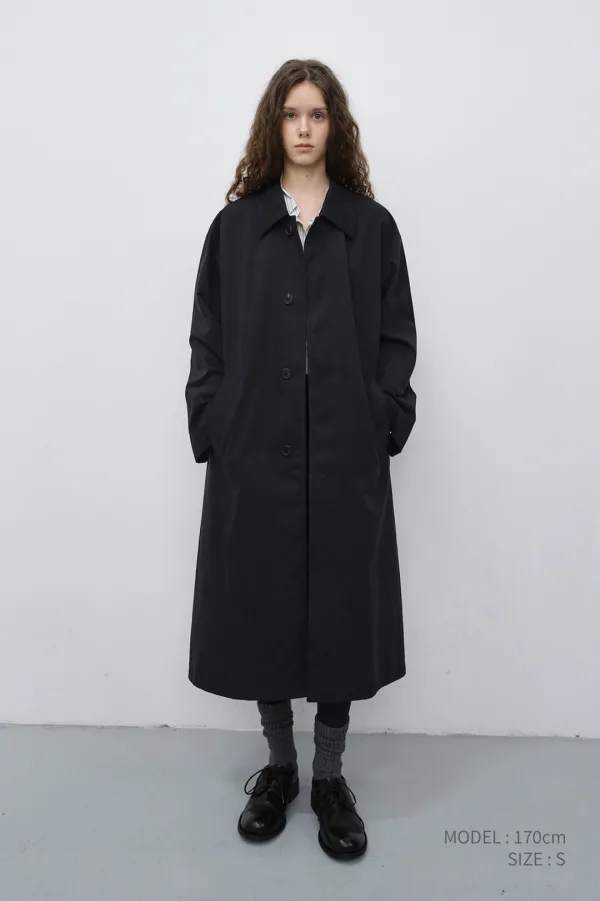UNISEX REFINED MAC COAT BLACK_UDTR6C102BK