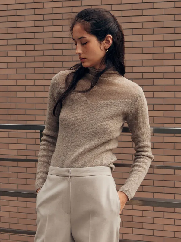 SHIMMER LAYER KNIT POLA TOP_3COLOR