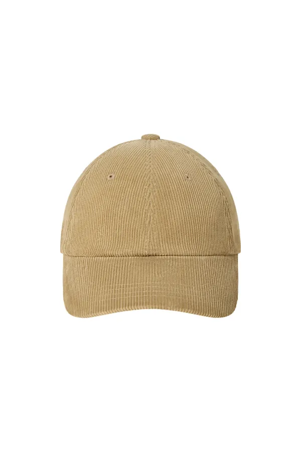 EMIS TAG CORDUROY BALL CAP-CAMEL