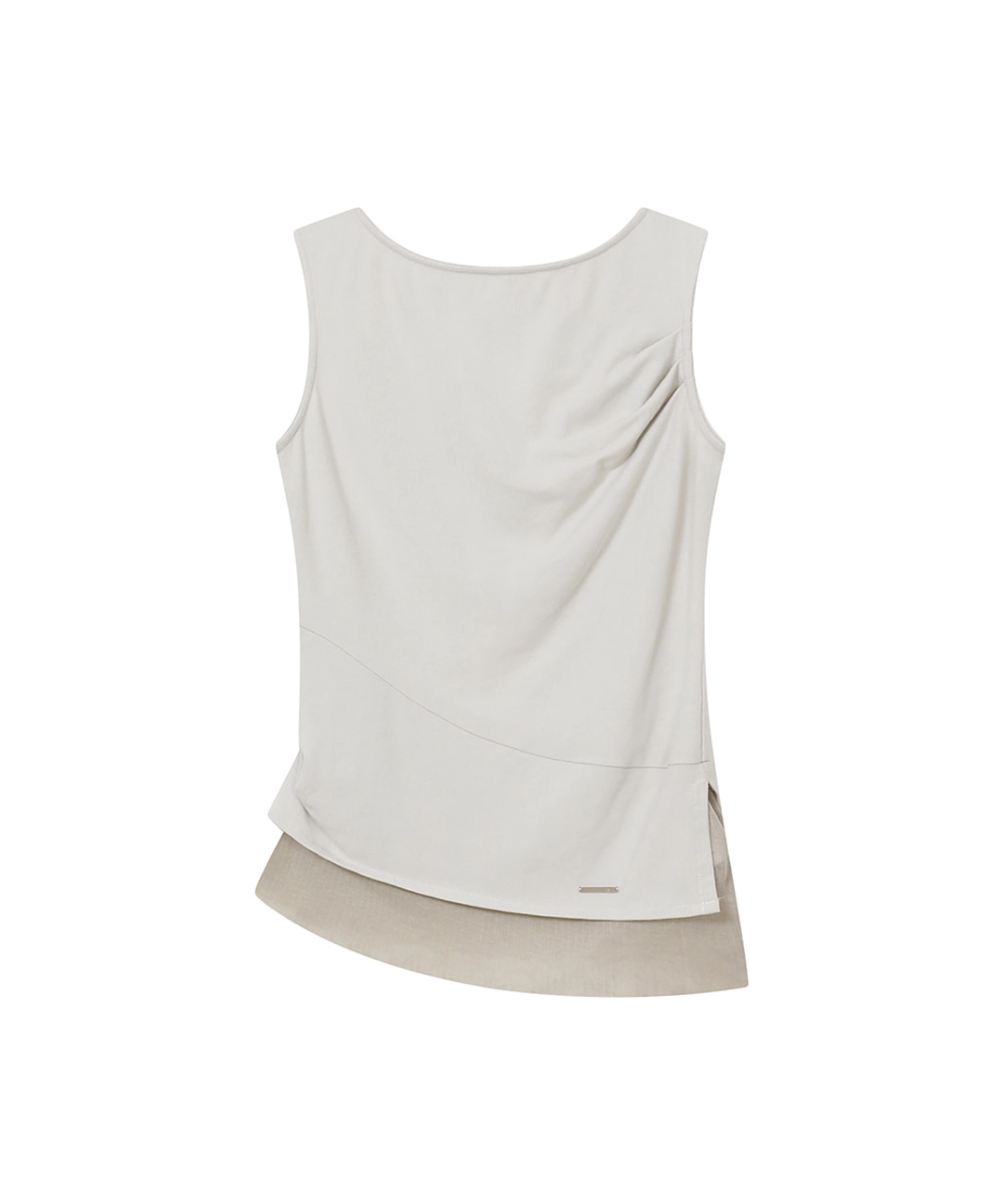 미세키서울 [레이 PICK] Unbalanced sheer layered sleeveless GREY 상품 이미지 2
