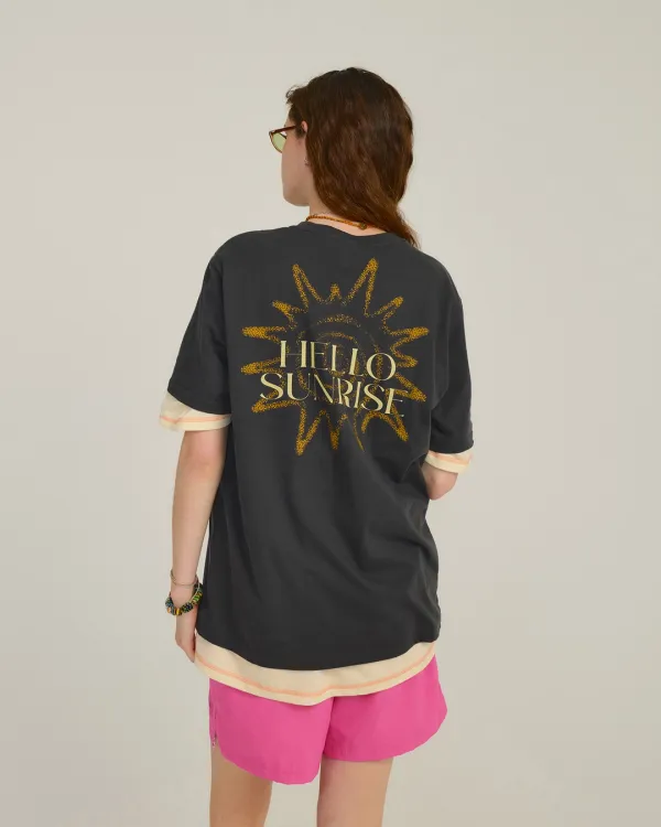 HS Sunburst Icon Tee_Charcoal