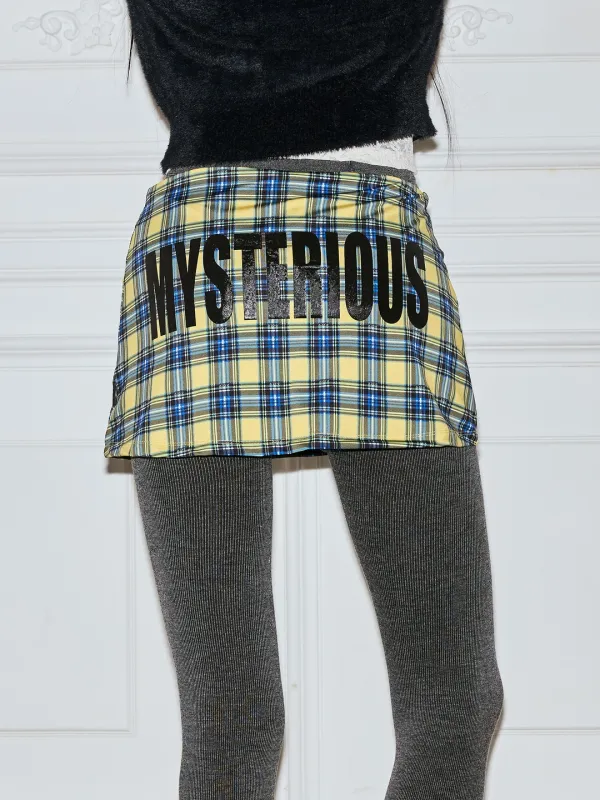 MOON CHECK MINI SKIRT PT