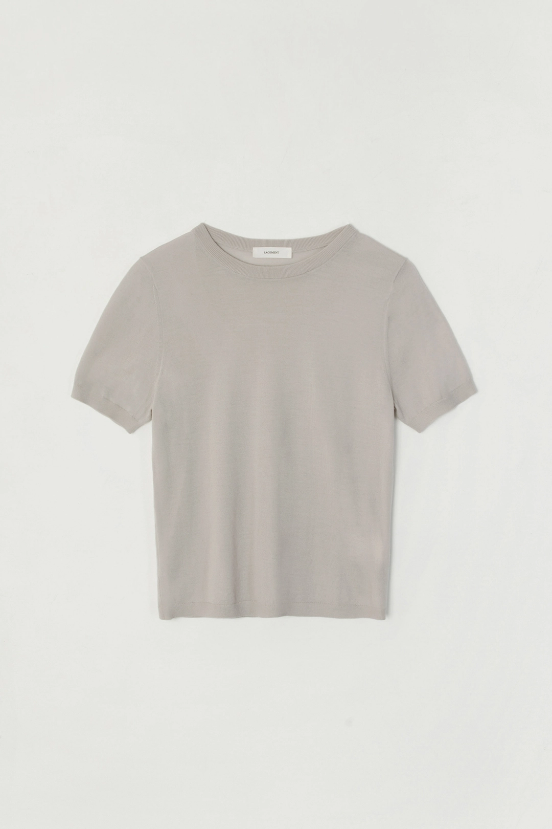 세이지먼트 SPRIA SUMMER WOOL ROUND-NECK KNIT_BEIGE 상품 이미지 1