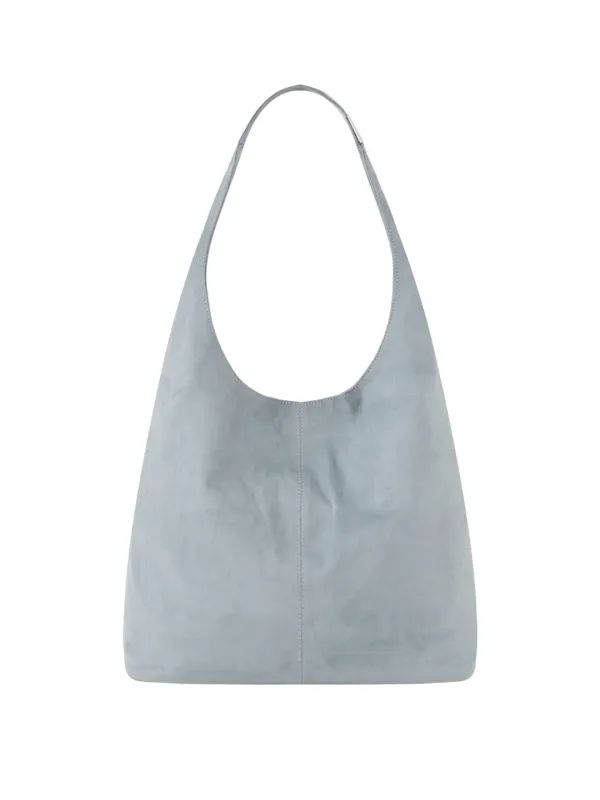 G LEATHER SHOULDER BAG (ASH BLUE)